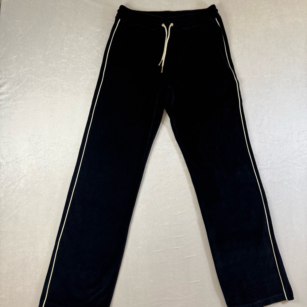 Celine Paris navy blue Joggers with Cream Accents